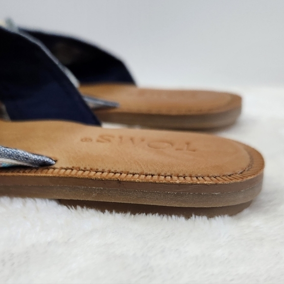 Toms Viv Crisscross Geometric Flat Slide Sandals Size 5.5 NWT - Picture 9 of 13